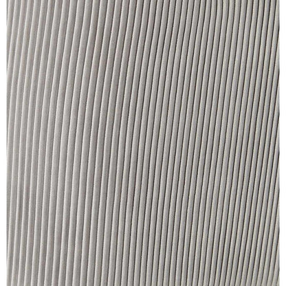 Beatrix Pleated Light Grey Velvet Side Chair - Silver Legs