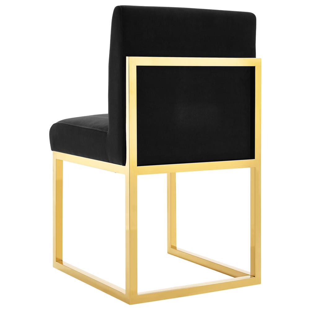 Haute Black Velvet Chair