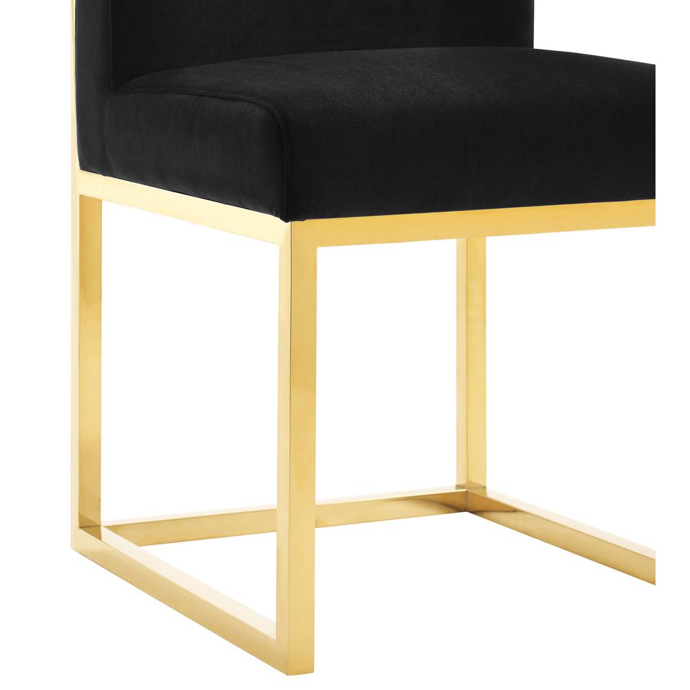 Haute Black Velvet Chair