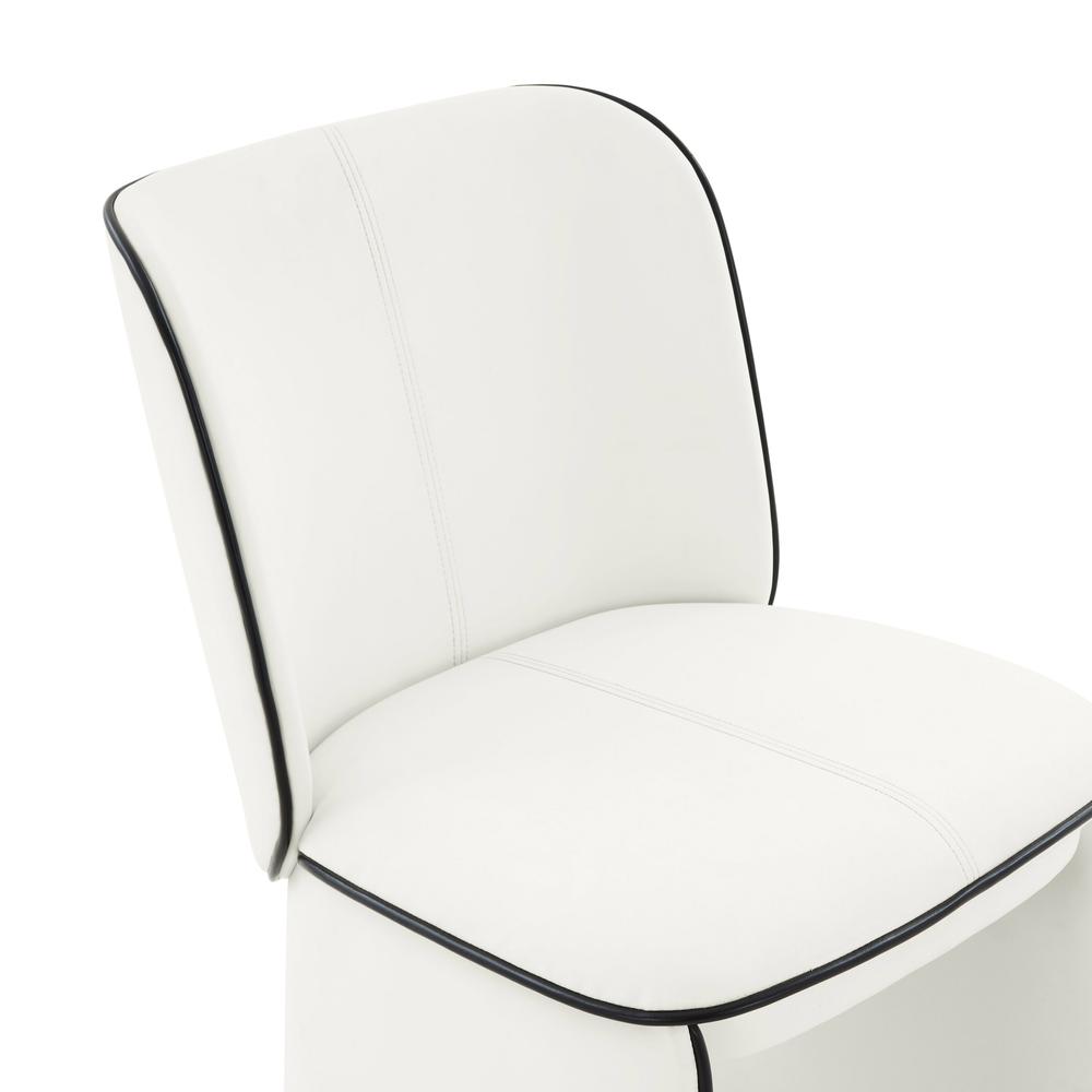 Kinsley Cream Vegan Leather Dining Chair