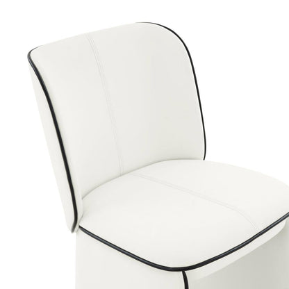 Kinsley Cream Vegan Leather Dining Chair