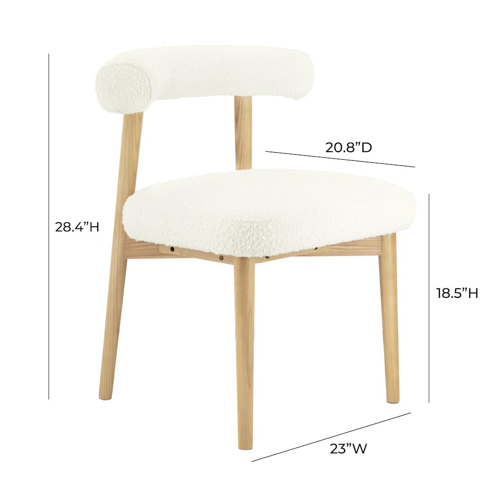 Spara Cream Boucle Side Chair