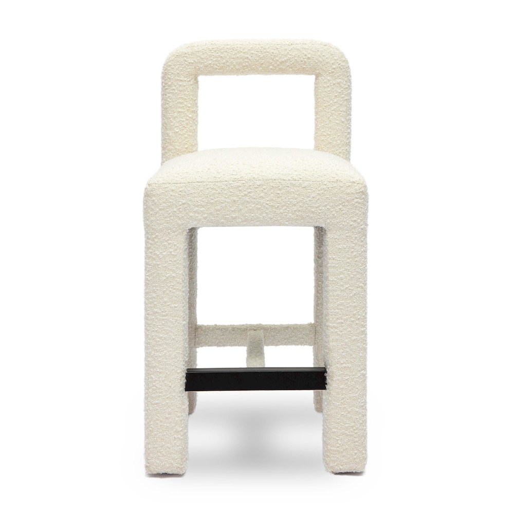 Hazel Cream Boucle Counter Stool