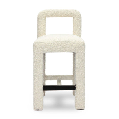 Hazel Cream Boucle Counter Stool