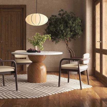 Betsy Taupe Vegan Leather Dining Chair