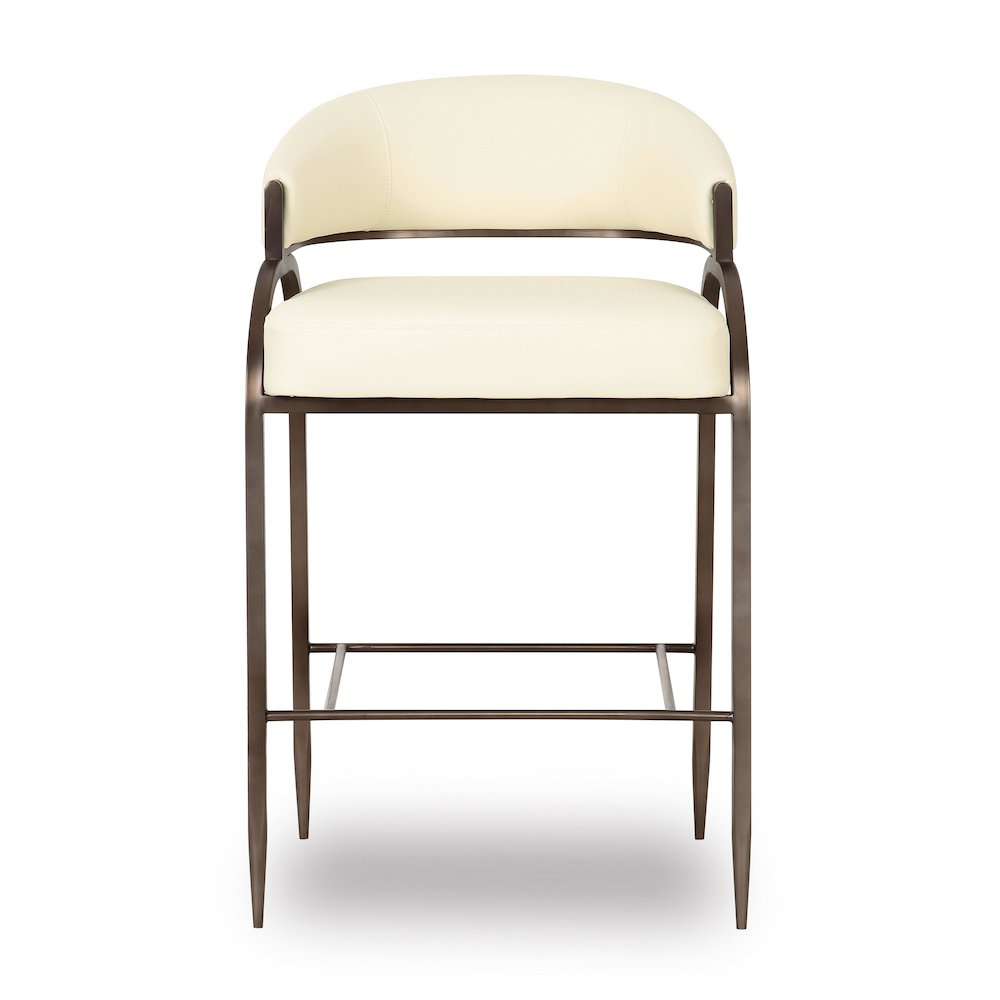 Tatum Cream Performance Vegan Leather Counter Stool