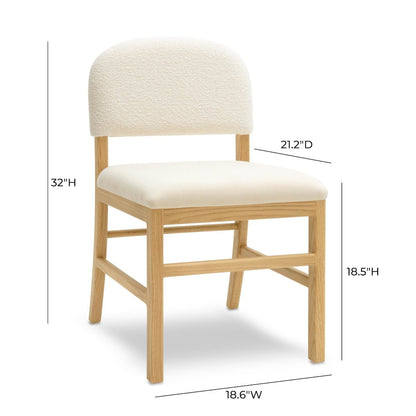 Calla Cream Performance Velvet Dining Chair