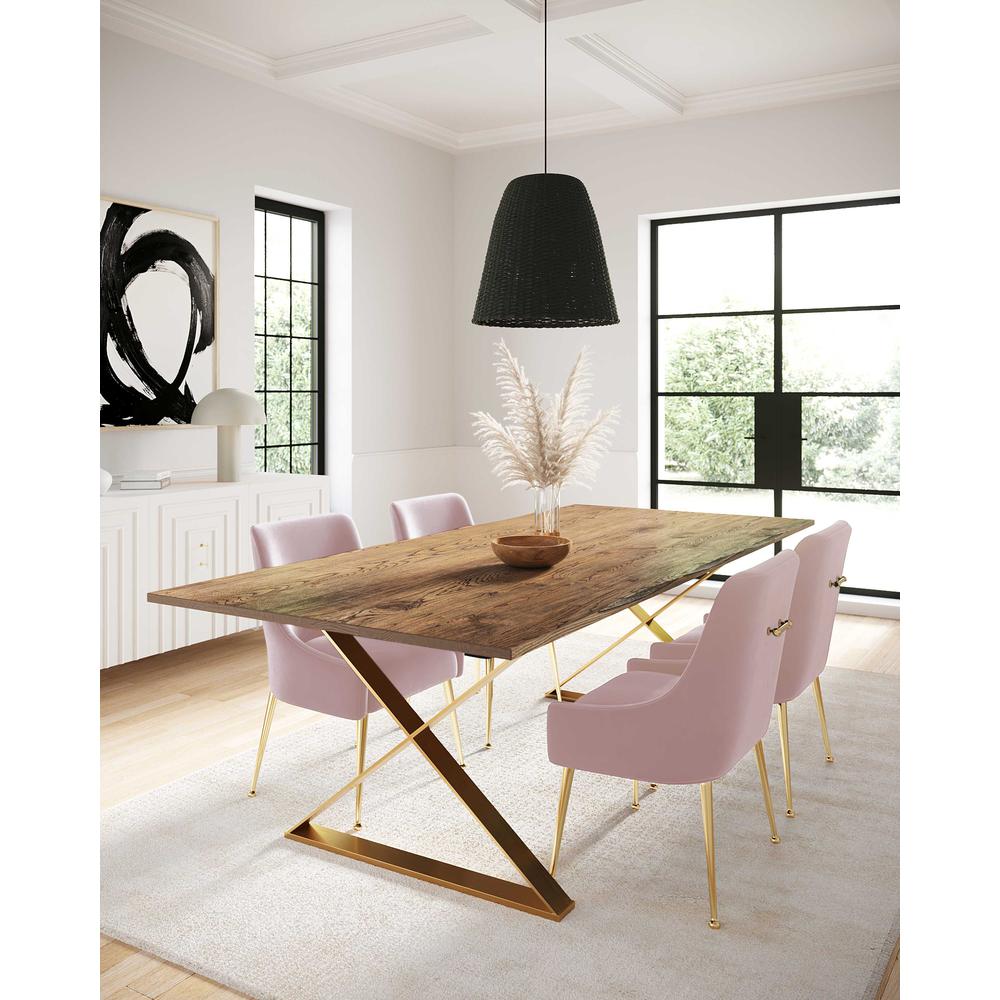 Beatrix Blush Velvet Side Chair