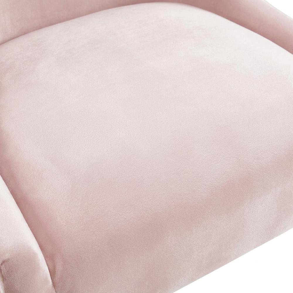 Beatrix Velvet Accent Side Chair with Gold Legs for Bedroom or Living Room