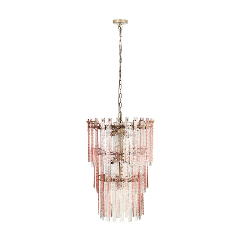 Elegant Pink Acrylic Chandelier, Belen Kox