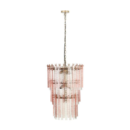 Elegant Pink Acrylic Chandelier, Belen Kox