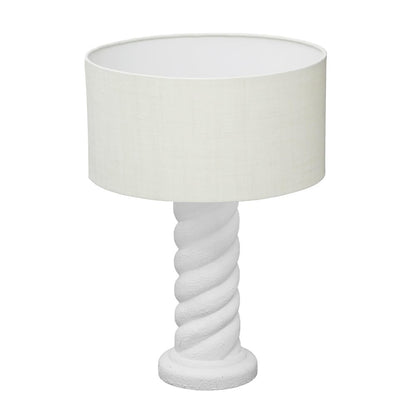 Rapunzel White and Cream Table Lamp