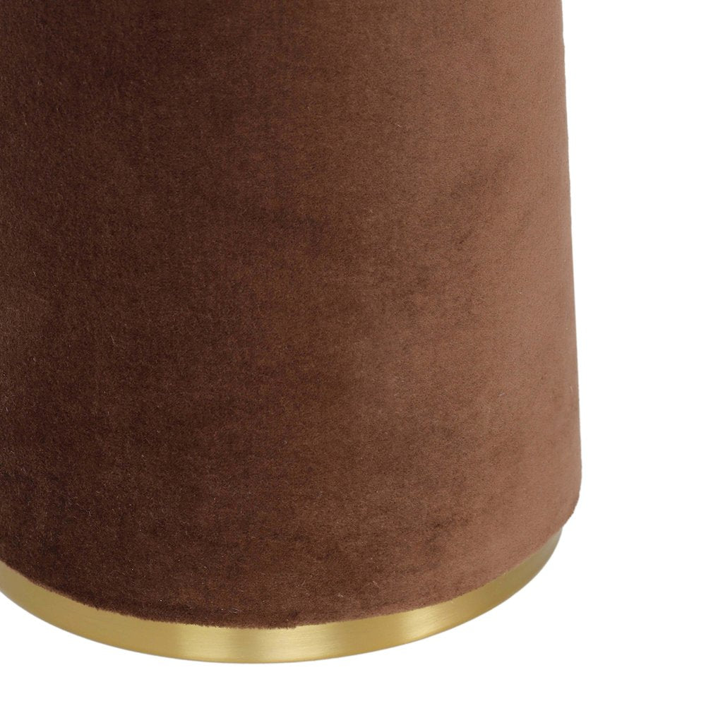 Graham Chocolate Brown Velvet Floor Lamp