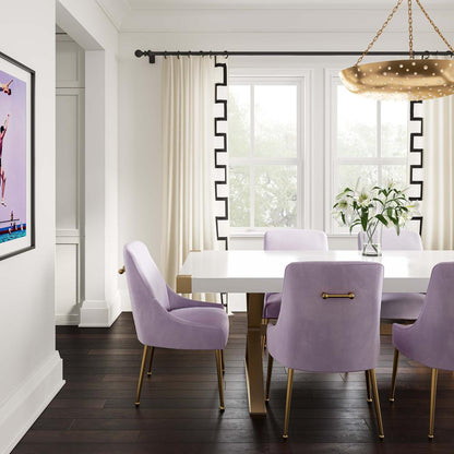 Adeline White Lacquer Dining Table