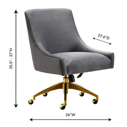 Beatrix Grey Office Swivel Chair