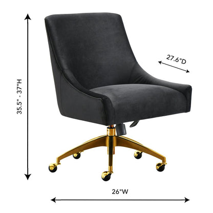 Beatrix Black Office Swivel Chair
