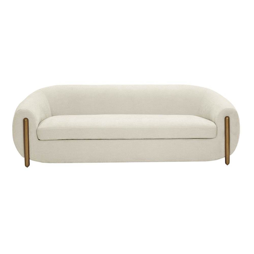 Lina Cream Textured Linen Sofa