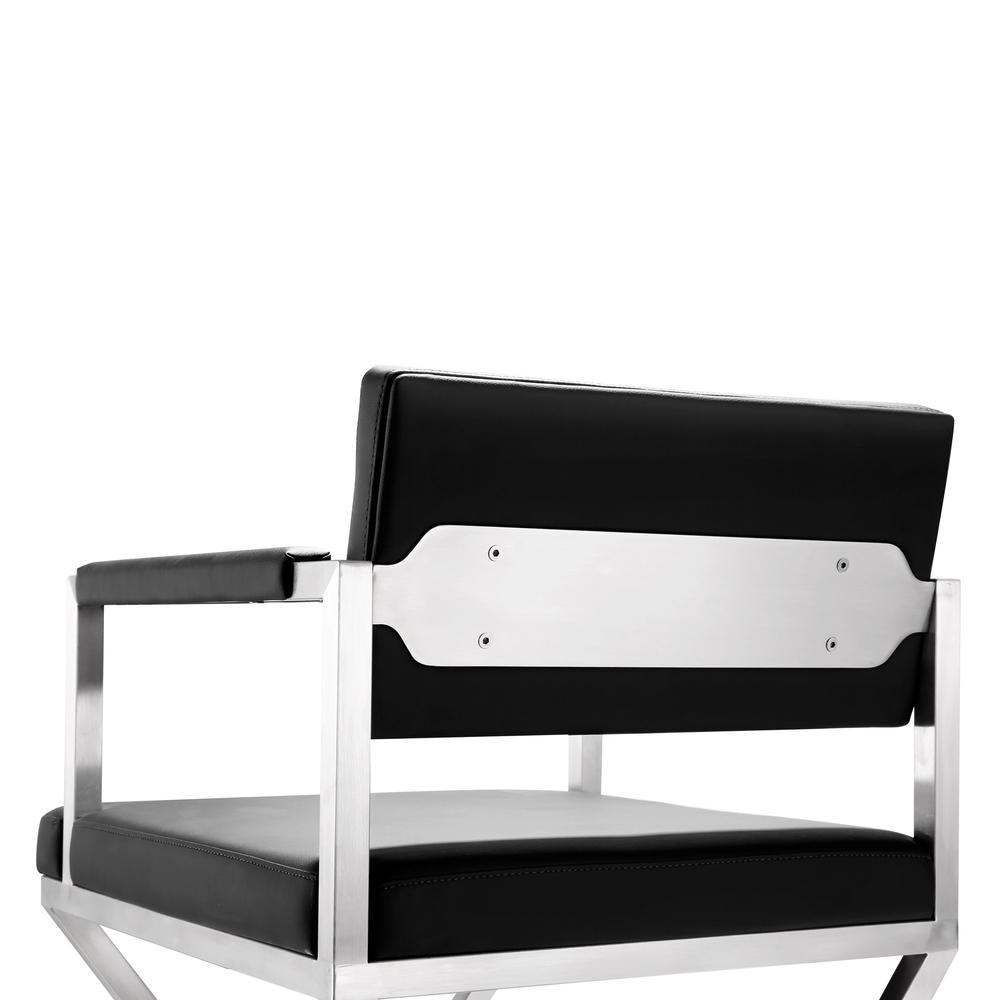 Director Black Steel Barstool
