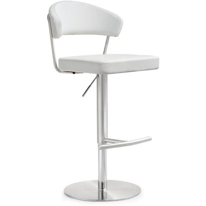 Cosmo White Steel Barstool