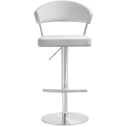 Cosmo White Steel Barstool