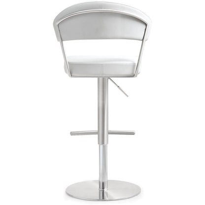 Cosmo White Steel Barstool