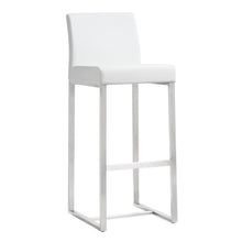 White Stainless Steel Barstool Set, Belen Kox