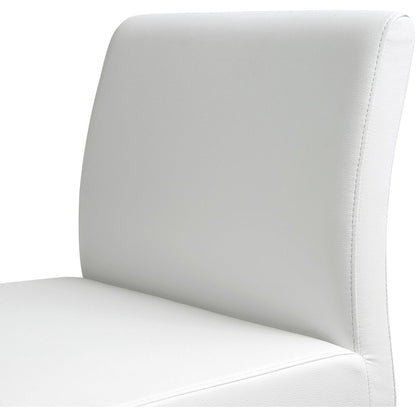 Denmark White Stainless Steel Barstool - Set of 2