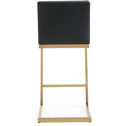 Parma Black Gold Steel Counter Stool - Set of 2