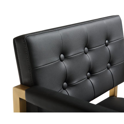 Director Black Gold Steel Barstool