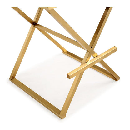 Director Black Gold Steel Barstool