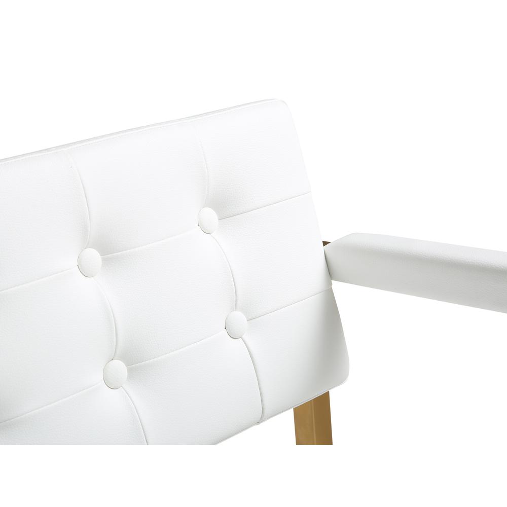 Director White Gold Steel Barstool