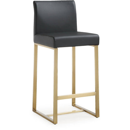 Denmark Black Gold Steel Counter Stool - Set of 2