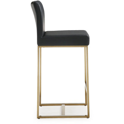 Denmark Black Gold Steel Counter Stool - Set of 2