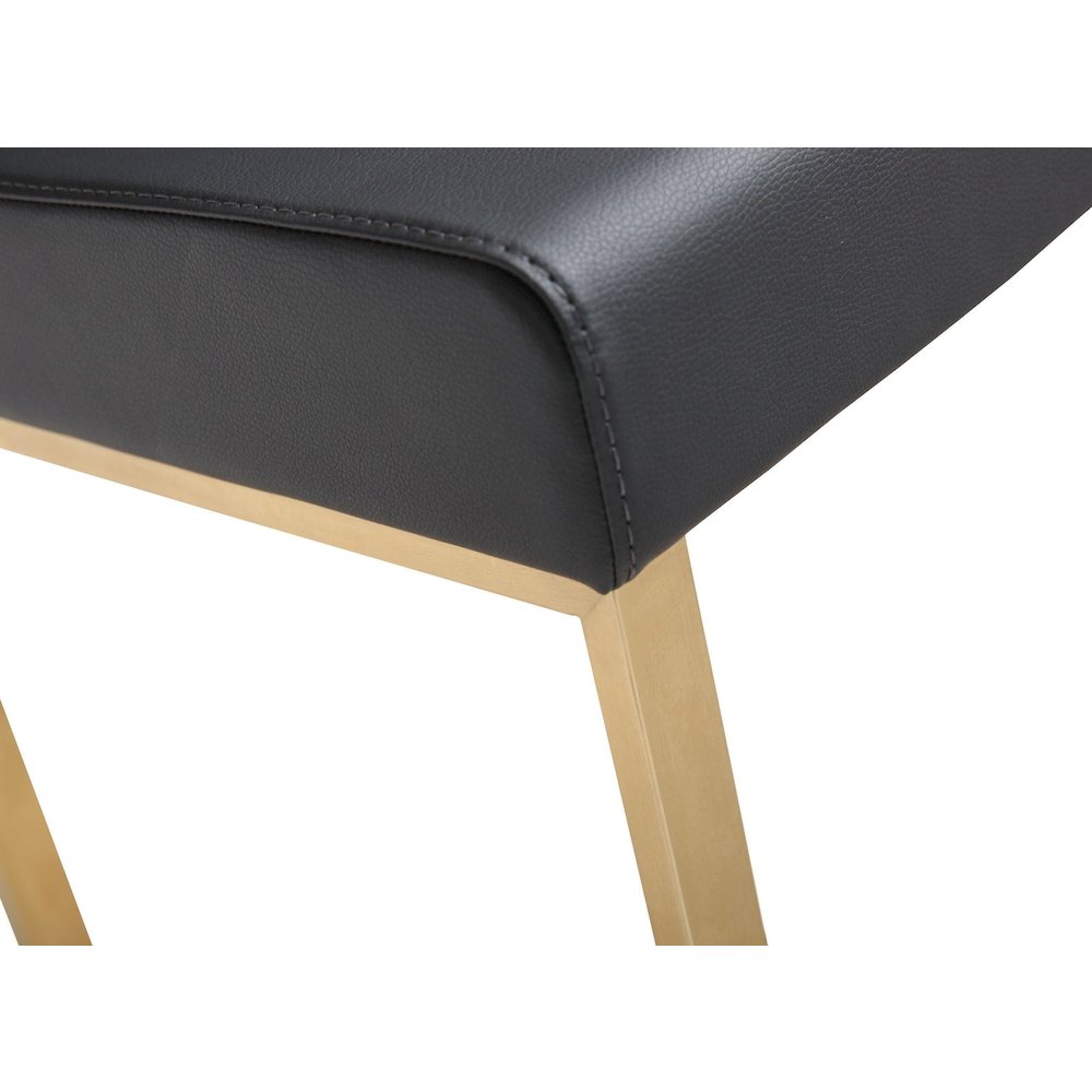 Denmark Black Gold Steel Counter Stool - Set of 2