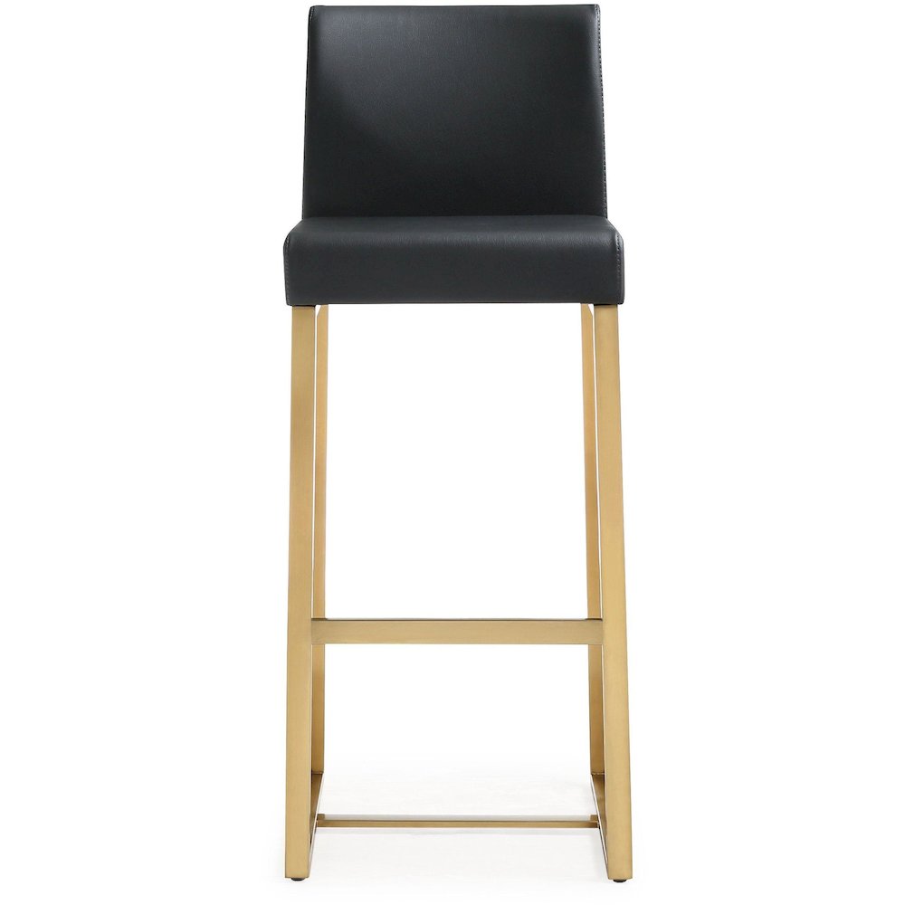 Denmark Black Gold Steel Barstool - Set of 2