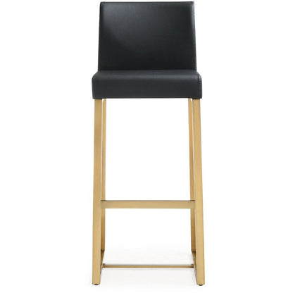 Denmark Black Gold Steel Barstool - Set of 2