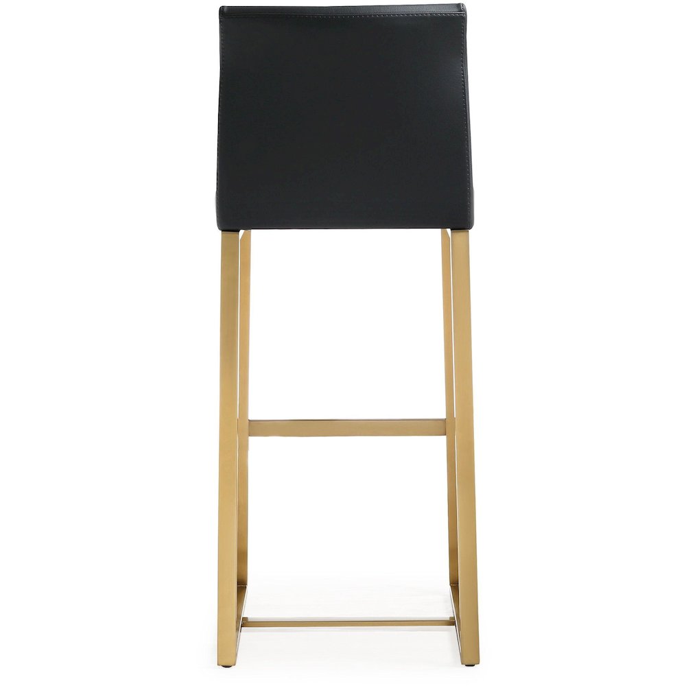 Denmark Black Gold Steel Barstool - Set of 2