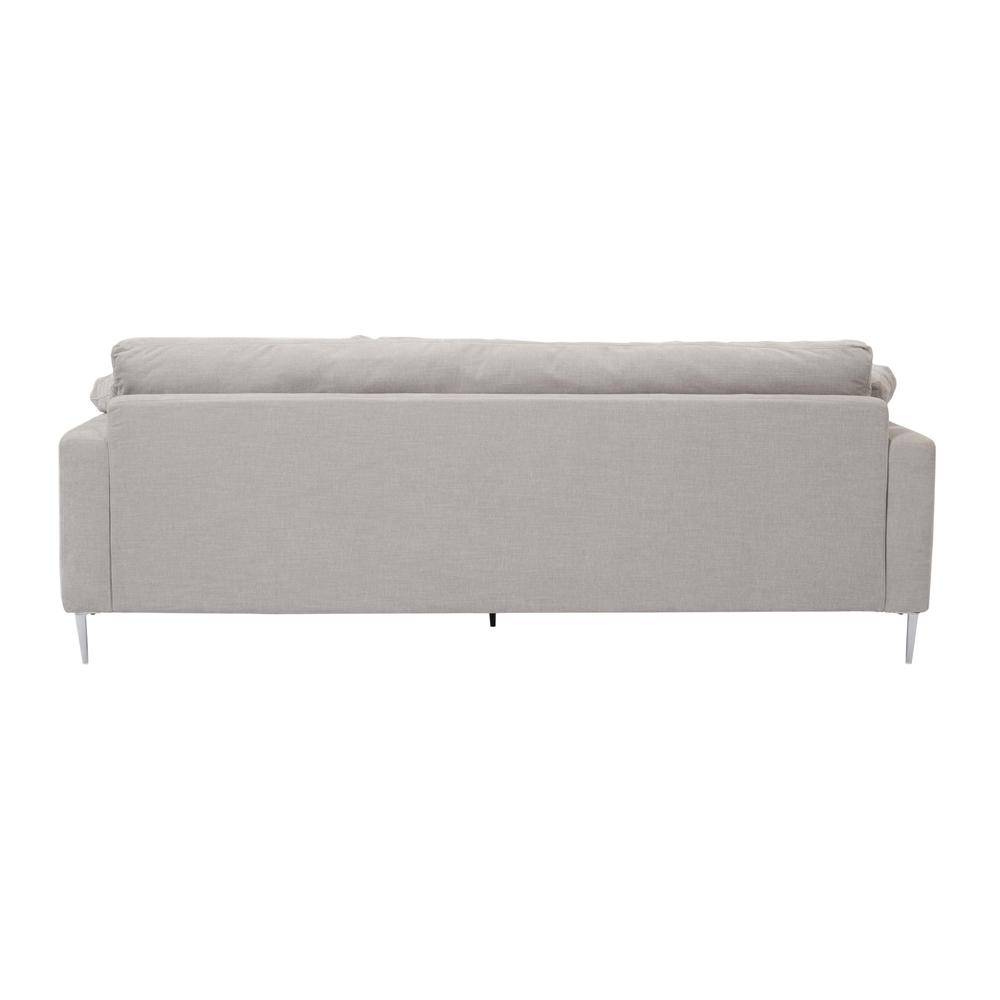Vari Light Grey Textured Velvet Lounge Sofa