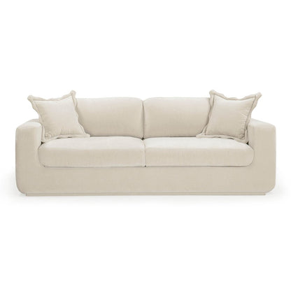 Miri Cream Upcycled Washed Velvet Sofa