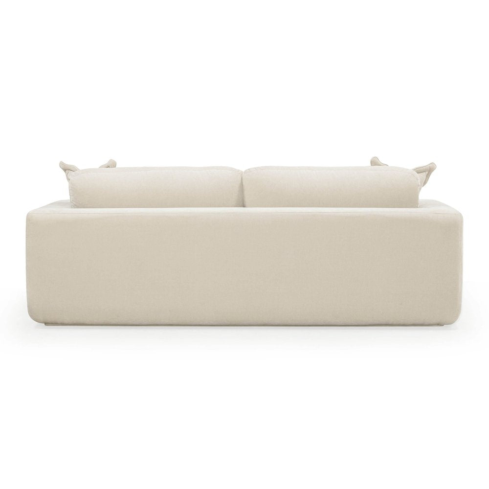 Miri Cream Upcycled Washed Velvet Sofa