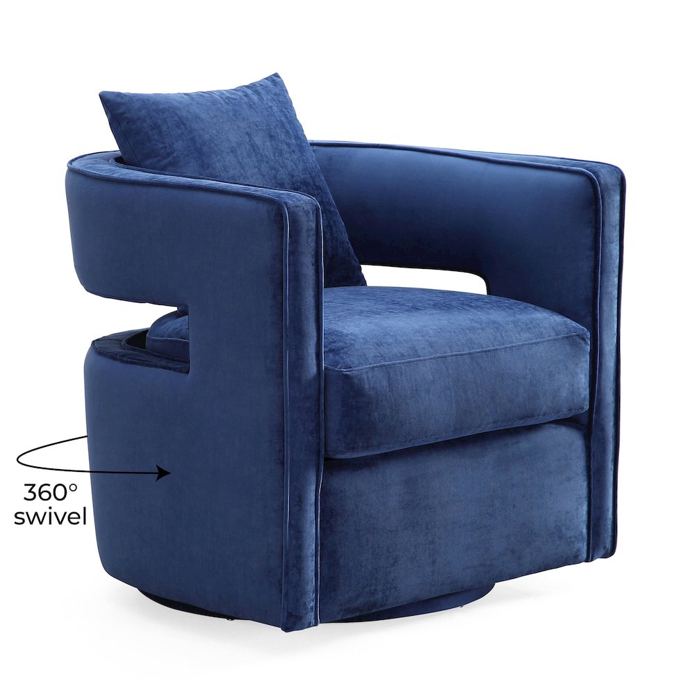 Kennedy Navy Swivel Chair