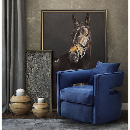 Kennedy Navy Swivel Chair