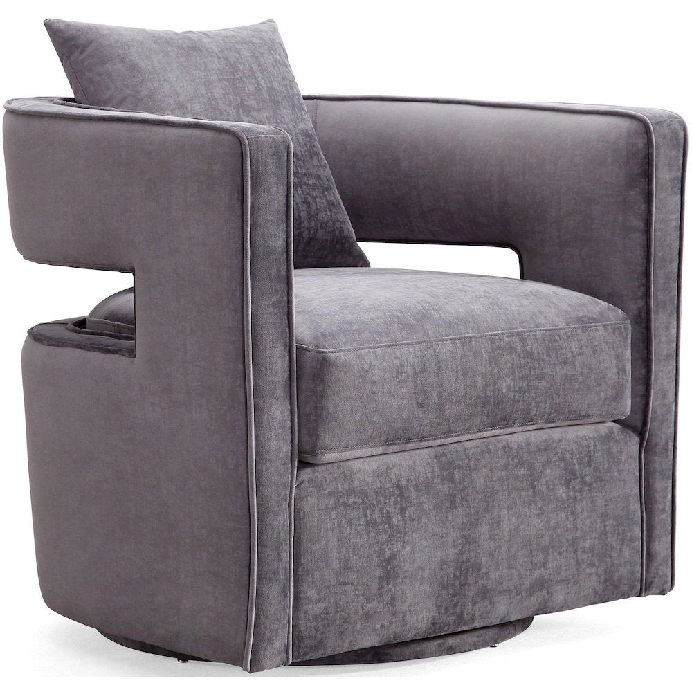 Kennedy Grey Swivel Chair