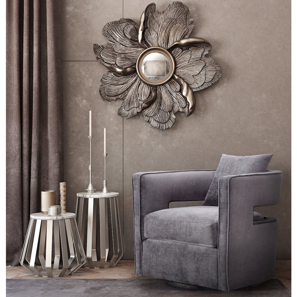 Kennedy Grey Swivel Chair