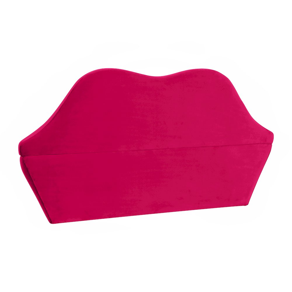 Lips Hot Pink Velvet Settee