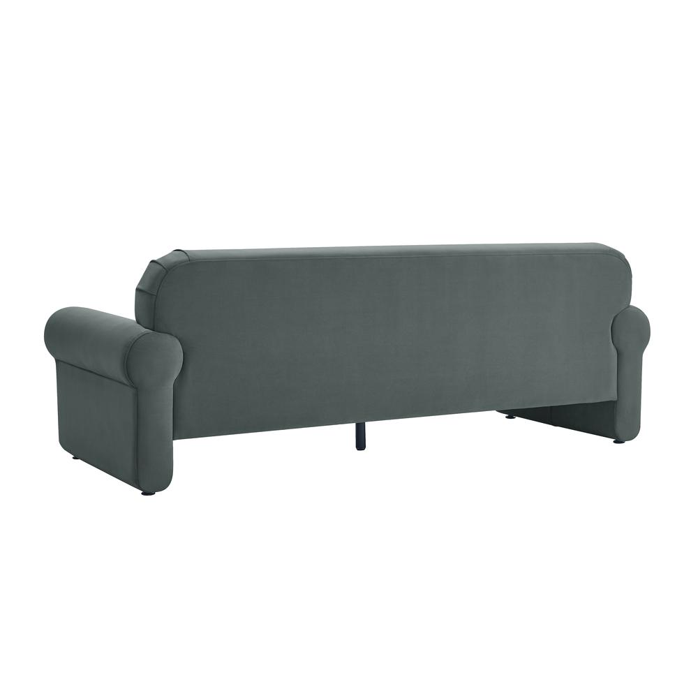 Keelee Grey 84" Velvet Sofa