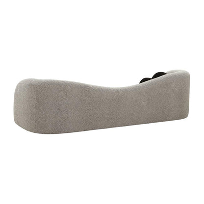 Leonie Grey Faux Shearling Sofa