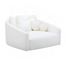 Linen Upholstered Twin Daybed Sofa with Fiber-Wrapped Foam Seat, Cream