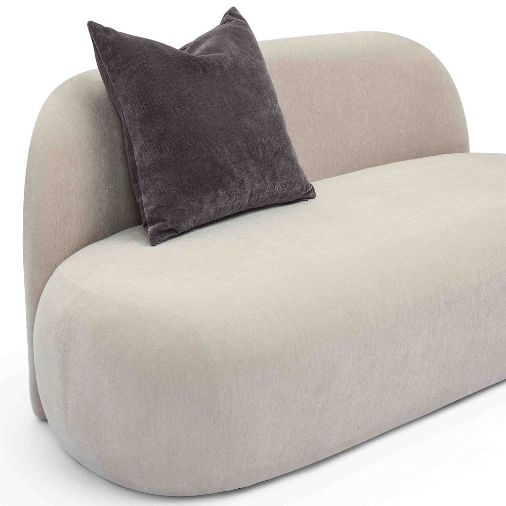 Carraway Taupe Upcycled Chenille Loveseat