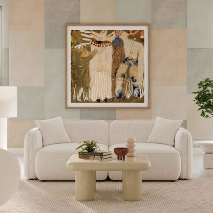 Travie White Sand Performance Corduroy Velvet Modular Loveseat
